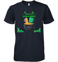 This is my lucky shirt on St Patricks Day Men's Premium T-Shirt Men's Premium T-Shirt - skytshirtshop
