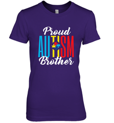 Proud Autism Brother Awareness Support Premium T Shirt Women's Premium T-Shirt Women's Premium T-Shirt - skytshirtshop
