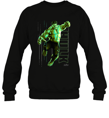 Marvel Infinity War Incredible Hulk Smash Crewneck Sweatshirt Crewneck Sweatshirt / Black / S Crewneck Sweatshirt - skytshirtshop
