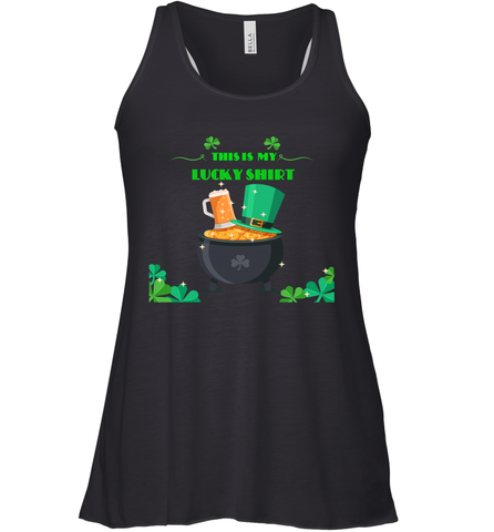 This is my lucky shirt on St Patricks Day Women's Racerback Tank Women's Racerback Tank / Black / XS Women's Racerback Tank - skytshirtshop