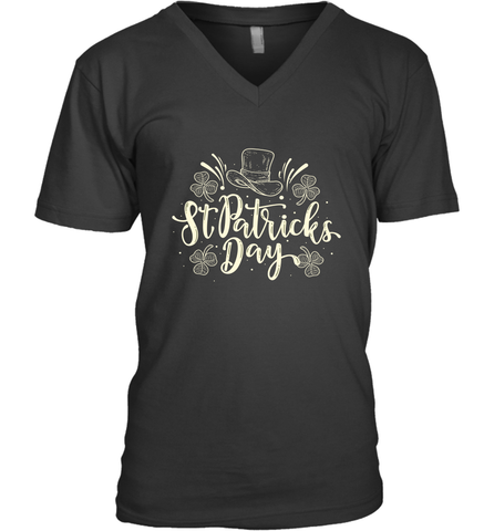 St Patricks Day Shirt Men's V-Neck Men's V-Neck / Black / S Men's V-Neck - skytshirtshop