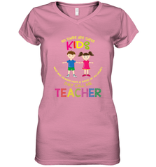 They Call Me Teacher School Kids Fun Appreciation Women's V-Neck T-Shirt Women's V-Neck T-Shirt - skytshirtshop