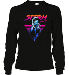 Marvel X Men Storm 80's Neon Retro Triangle Long Sleeve T-Shirt
