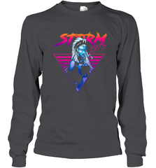 Marvel X Men Storm 80's Neon Retro Triangle Long Sleeve T-Shirt Long Sleeve T-Shirt - skytshirtshop