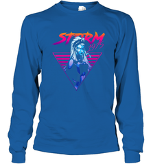 Marvel X Men Storm 80's Neon Retro Triangle Long Sleeve T-Shirt Long Sleeve T-Shirt - skytshirtshop