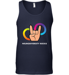 Neurodiversity Rocks Shirt Brain Autism Awareness Men's Tank Top