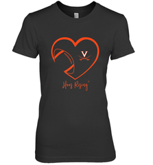 Virginia Cavaliers Football Inside Heart  Team Women's Premium T-Shirt Women's Premium T-Shirt - skytshirtshop