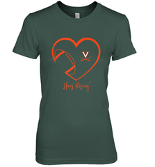 Virginia Cavaliers Football Inside Heart  Team Women's Premium T-Shirt Women's Premium T-Shirt - skytshirtshop