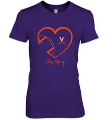 Virginia Cavaliers Football Inside Heart  Team Women's Premium T-Shirt Women's Premium T-Shirt - skytshirtshop