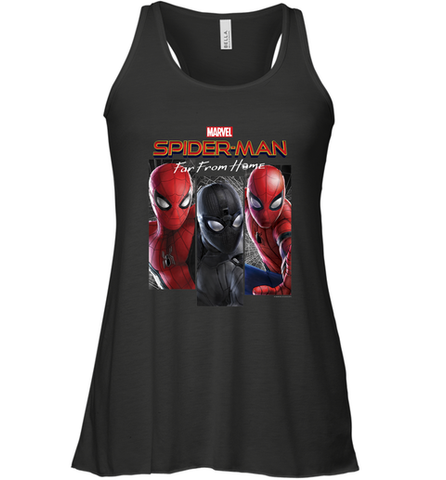 Marvel Spider Man Far From Home Suit Panel Logo Women's Racerback Tank Women's Racerback Tank / Black / XS Women's Racerback Tank - skytshirtshop