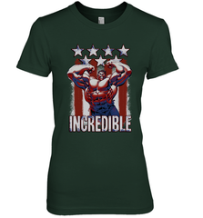 Marvel Hulk Incredible Stars and Stripes Women's Premium T-Shirt Women's Premium T-Shirt - skytshirtshop