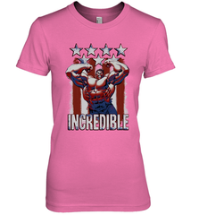 Marvel Hulk Incredible Stars and Stripes Women's Premium T-Shirt Women's Premium T-Shirt - skytshirtshop