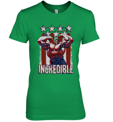 Marvel Hulk Incredible Stars and Stripes Women's Premium T-Shirt