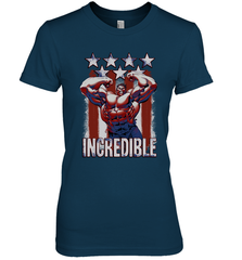Marvel Hulk Incredible Stars and Stripes Women's Premium T-Shirt Women's Premium T-Shirt - skytshirtshop