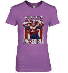 Marvel Hulk Incredible Stars and Stripes Women's Premium T-Shirt Women's Premium T-Shirt - skytshirtshop