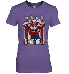 Marvel Hulk Incredible Stars and Stripes Women's Premium T-Shirt Women's Premium T-Shirt - skytshirtshop