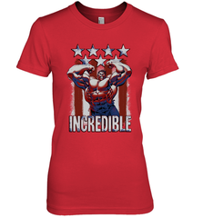 Marvel Hulk Incredible Stars and Stripes Women's Premium T-Shirt Women's Premium T-Shirt - skytshirtshop