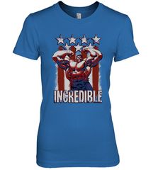 Marvel Hulk Incredible Stars and Stripes Women's Premium T-Shirt Women's Premium T-Shirt - skytshirtshop
