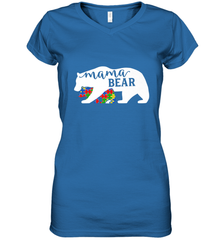 Mama Bear Autism t shirt Autism Awareness Month Women's V-Neck T-Shirt Women's V-Neck T-Shirt - skytshirtshop