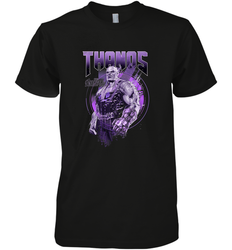Marvel Infinity War Thanos Purple Distressed Men's Premium T-Shirt