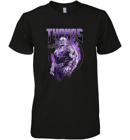Marvel Infinity War Thanos Purple Distressed Men's Premium T-Shirt Men's Premium T-Shirt / Black / XS Men's Premium T-Shirt - skytshirtshop