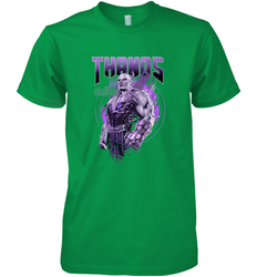Marvel Infinity War Thanos Purple Distressed Men's Premium T-Shirt