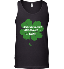 When Irish eyes are smiling Run Lucky St Patricks Day Shirt Men's Tank Top Men's Tank Top - skytshirtshop