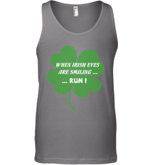 When Irish eyes are smiling Run Lucky St Patricks Day Shirt Men's Tank Top Men's Tank Top - skytshirtshop