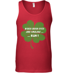 When Irish eyes are smiling Run Lucky St Patricks Day Shirt Men's Tank Top Men's Tank Top - skytshirtshop