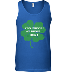 When Irish eyes are smiling Run Lucky St Patricks Day Shirt Men's Tank Top Men's Tank Top - skytshirtshop