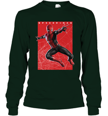 Marvel Spider Man Far From Home Web Swinging Poster Long Sleeve T-Shirt Long Sleeve T-Shirt - skytshirtshop