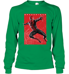 Marvel Spider Man Far From Home Web Swinging Poster Long Sleeve T-Shirt Long Sleeve T-Shirt - skytshirtshop