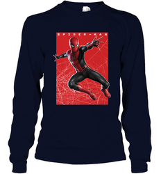 Marvel Spider Man Far From Home Web Swinging Poster Long Sleeve T-Shirt