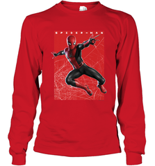 Marvel Spider Man Far From Home Web Swinging Poster Long Sleeve T-Shirt Long Sleeve T-Shirt - skytshirtshop