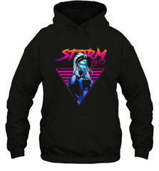 Marvel X Men Storm 80's Neon Retro Triangle Hooded Sweatshirt Hooded Sweatshirt - skytshirtshop