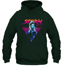 Marvel X Men Storm 80's Neon Retro Triangle Hooded Sweatshirt Hooded Sweatshirt - skytshirtshop
