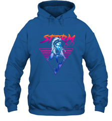 Marvel X Men Storm 80's Neon Retro Triangle Hooded Sweatshirt Hooded Sweatshirt - skytshirtshop