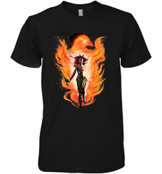 Marvel X Men Rise Of The Dark Phoenix Flames Men's Premium T-Shirt