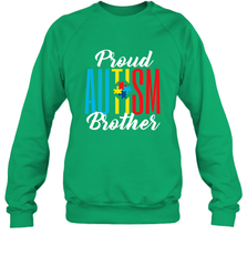 Proud Autism Brother Awareness Support Premium T Shirt Crewneck Sweatshirt Crewneck Sweatshirt - skytshirtshop