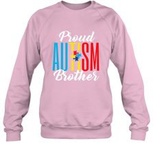 Proud Autism Brother Awareness Support Premium T Shirt Crewneck Sweatshirt Crewneck Sweatshirt - skytshirtshop