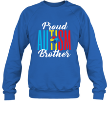 Proud Autism Brother Awareness Support Premium T Shirt Crewneck Sweatshirt Crewneck Sweatshirt - skytshirtshop