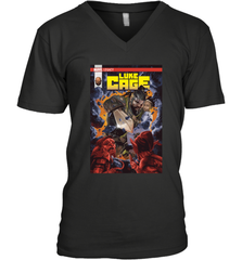 Marvel Luke Cage Power Man In Shining Armor Men's V-Neck Men's V-Neck - skytshirtshop
