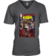 Marvel Luke Cage Power Man In Shining Armor Men's V-Neck Men's V-Neck - skytshirtshop