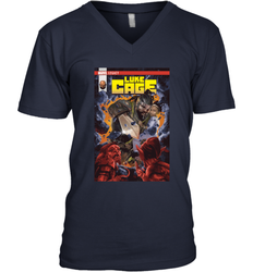 Marvel Luke Cage Power Man In Shining Armor Men's V-Neck