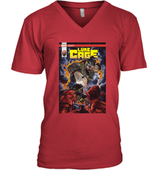 Marvel Luke Cage Power Man In Shining Armor Men's V-Neck Men's V-Neck - skytshirtshop