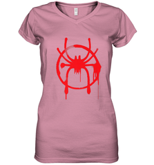 Marvel Spider Man Into the Spider Verse Red Women's V-Neck T-Shirt Women's V-Neck T-Shirt - skytshirtshop