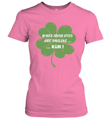 When Irish eyes are smiling Run Lucky St Patricks Day Shirt Women's T-Shirt Women's T-Shirt - skytshirtshop
