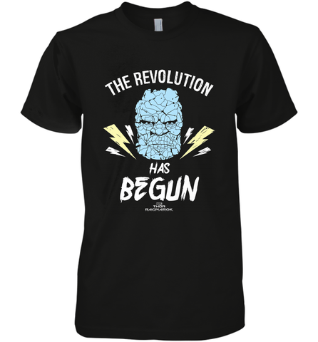 Marvel Thor Ragnarok Korg Revolution's Begun Men's Premium T-Shirt Men's Premium T-Shirt / Black / XS Men's Premium T-Shirt - skytshirtshop