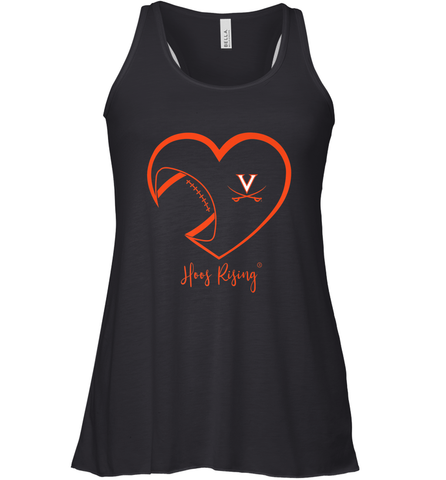 Virginia Cavaliers Football Inside Heart  Team Women's Racerback Tank Women's Racerback Tank / Black / XS Women's Racerback Tank - skytshirtshop