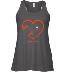 Virginia Cavaliers Football Inside Heart  Team Women's Racerback Tank Women's Racerback Tank - skytshirtshop